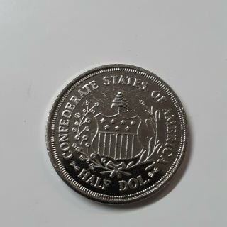 1861 Confederate States of America Half Dollar Coin token Fantasy CSA Civil War 2