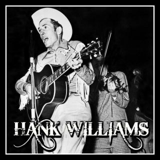 4 " Hank Williams Honky Tonk Blues Vinyl Sticker.  Classic Country Music Decal.