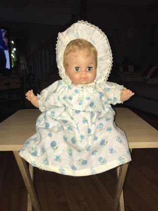 Ideal Vintage Baby Doll.  14”.  (ideal Toy Corp.  Tw - 14 - U - S) Cloth Body