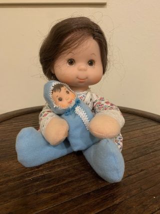 Vintage Mattel 1975 Mama And Baby Beans Dolls