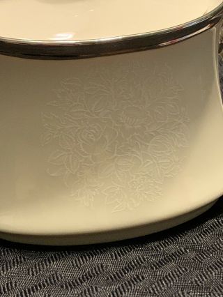 Retired Lenox China Moonspun 4” Creamer & 3 1/8” Sugar Bowl w/ Lid Made In USA 2