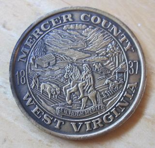 Mercer County West Virginia Sesquicentennial 1837 - 1987 Medal