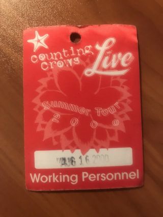 Counting Crows / Live Backstage Pass
