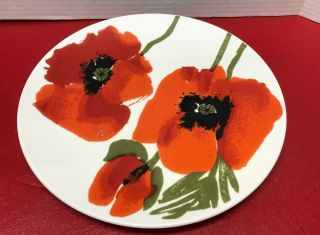 Mikasa Vera Neumann Poppy 10 3/4 " Dinner Plates (sams2picky Only)
