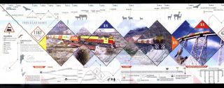 Argentina 2011 Trains,  Of Clouds,  Transport Minisheet,  Yv 2919 - 22 Mnh