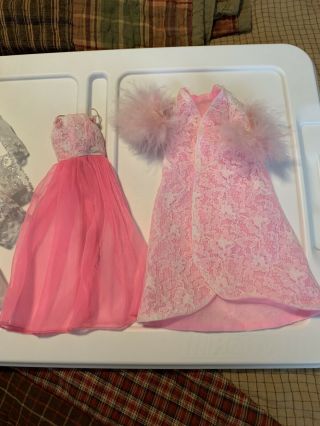 Vintage 1966 Barbie “pink Moonbeams” Negligee & Peignoir 1694