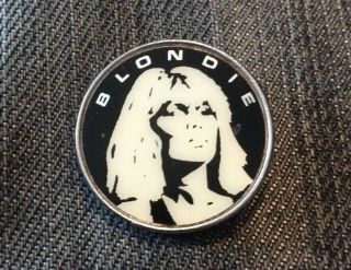Vintage Metal Pin Badge Blondie Debbie Harry Deborah
