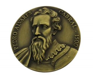 Bronze Medal Fifth Centenary Of Discovery In Brazil By Pedro Alvares Cabral