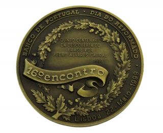 BRONZE MEDAL FIFTH CENTENARY OF DISCOVERY IN BRAZIL BY PEDRO ALVARES CABRAL 2