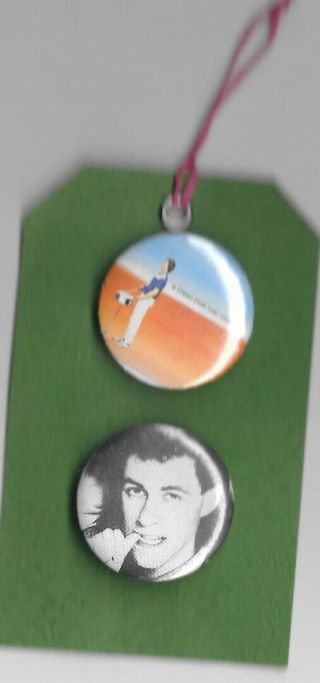 Bob Geldof Boomtown Rats 2x 32mm Badge Button Tonic For The Troops Rat Trap
