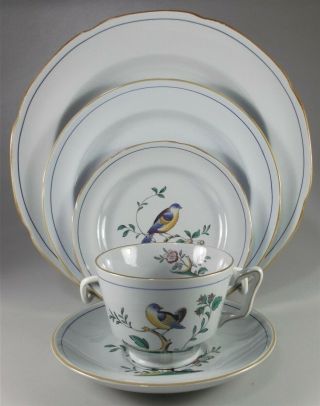 Spode Queens Bird Fine Stone 5 Piece Place Setting - Settings - (y4973)