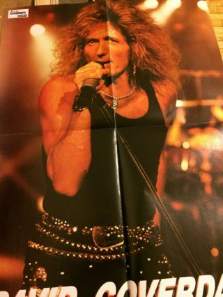 David Coverdale,  Whitesnake,  Great White,  Four Page Foldout Poster