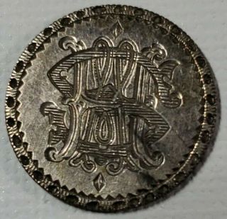 Love Token Engraved " Sh " On A 1875 Seated Liberty Dime