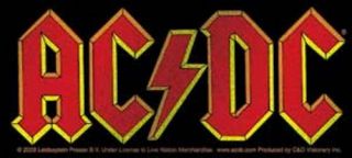 Ac/dc - Sticker - Red Yellow Black Logo - Licensed