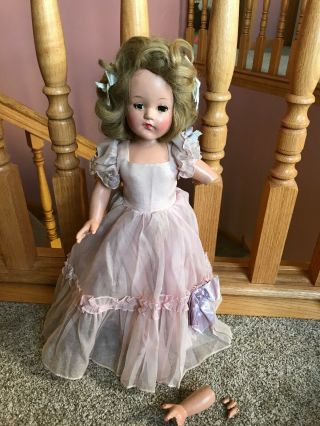 17 " Vintage Composition Effanbee Little Lady Ann Shirley Doll