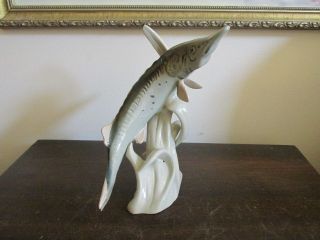 Vintage Royal Dux Porcelain Fish Figurine 415 Pike