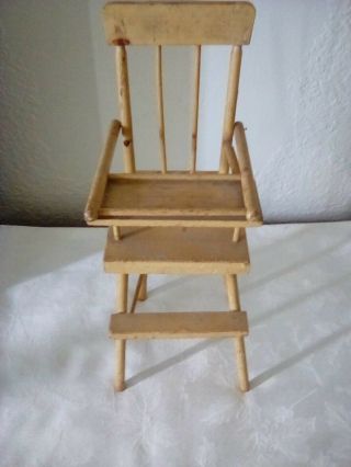 Vintage Childs Toy High Chair Primitive Style Or Shabby Chic Fourteen Inch High