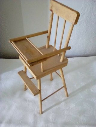 Vintage childs toy high chair primitive style or shabby chic fourteen inch high 2