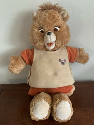 Vintage Teddy Ruxpin 1985 World Of Wonder With Tape (not) See Descrip