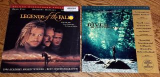 2 Ld Laserdisc A River Runs Through It,  Legends Of The Fall Brad Pitt A Hopkins
