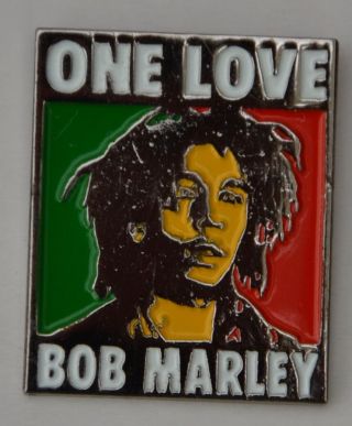 Bob Marley One Love Jamaican Reggae Quality Enamel Lapel Pin Badge