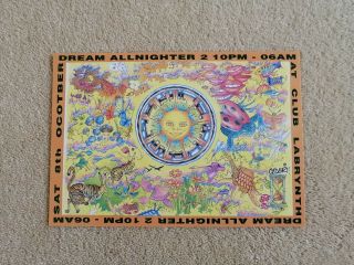 Dream At Club Labrynth Rave Flyer / Flyers - Oct 1994 - London Dalston -