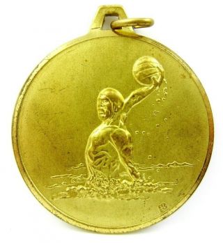 Fin Italian Swimming Federation Water Polo Championship 1988 Prize Medal
