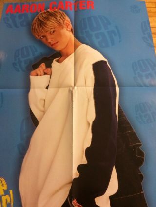 Aaron Carter,  3lw,  Double Four Page Foldout Poster