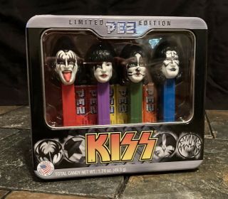Kiss Limited Edition Pez Candy Dispensers Collectible Tin