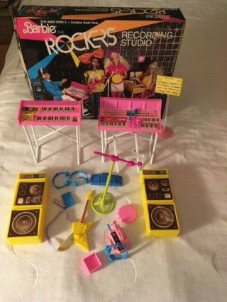 Barbie And The Rockers Recording Studio Doll Play Set Arco 1986