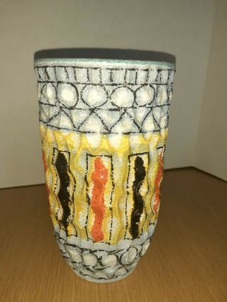 Vintage Italian Italy Pottery Vase Midmod Modern Mid - Century
