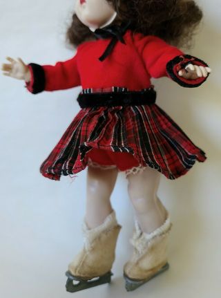 Vintage 1950s Vogue Ginny Doll Fun Time Plaid Skate Outfit - 7 pc Set 6050 3
