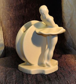 Vintage Haeger Pottery Ballerina Vase Functional Art Figural Dancer Usa
