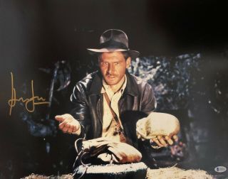 Harrison Ford Signed Indiana Jones 16x20 Photo Bas Beckett Witness Han Solo