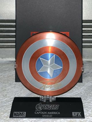 Signed Stan Lee Captain America Shield Rare Avengers Memorobilia Autographed