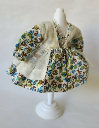 Vintage 1950s Vogue Ginny Doll Tiny Miss Dress w/ hat Medford Tag - 4 pc Set 44 2