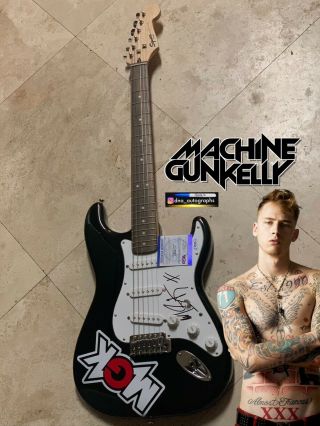 Machine Gun Kelly Signed Guitar With Certificate Of Authenticity Psa