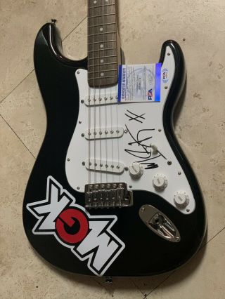 MACHINE GUN KELLY SIGNED GUITAR WITH CERTIFICATE OF AUTHENTICITY PSA 2