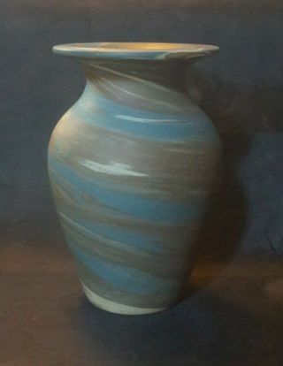 Niloak Arts & Crafts Mission Swirl Vase Matte 4 3/8 "