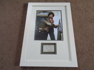 Jimi Hendrix Autograph Signed 34 Montague Sq Bag O Nails Club Card London 66/67