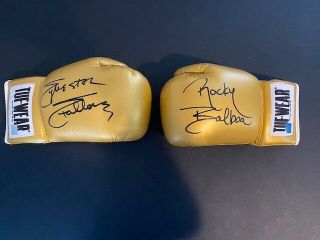 Rocky Balboa Sylvester Stallone Autographed Boxing Gloves Tuf Wear ASI Hologram 2