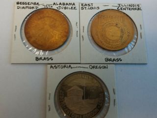 1961 & 1962 Alabama,  Illinois & Oregon 50 Cents Trade Token (s),  Uncirculated