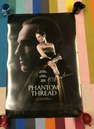 Phantom Thread Poster Signed By Paul Thomas Anderson