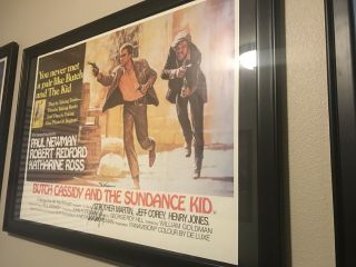 Rare Butch Cassidy And The Sundance Kid Signed 27x40 Movie Poster