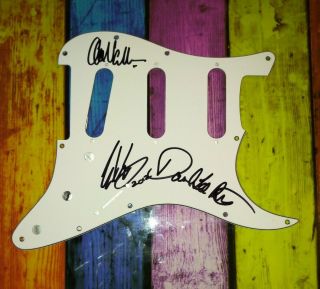 David Lee Roth,  Eddie & Alex Van Halen Autographed Guitar Pick Guard
