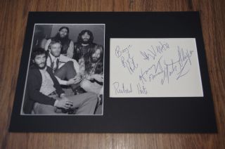 Canned Heat Bob Hite Signed 8x12 Inch Autograph Matted Inperson Rare