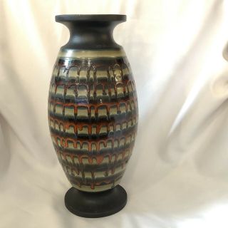 Stunning Vintage Royal Haeger Fat Lava Drip Glaze 13 1/4” Vase