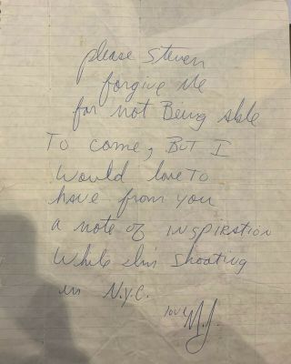 Historical Michael Jackson Signed Handwritten Letter To Steven Jsa Guaranteed