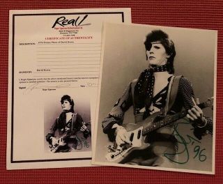 Epperson David Bowie Signed Autographed Diamond Dogs 1974 Promo Photo
