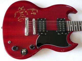 Angus Young Ac/dc Body Signed Autographed Guitar W Sketch Psa Bas Guaranteed